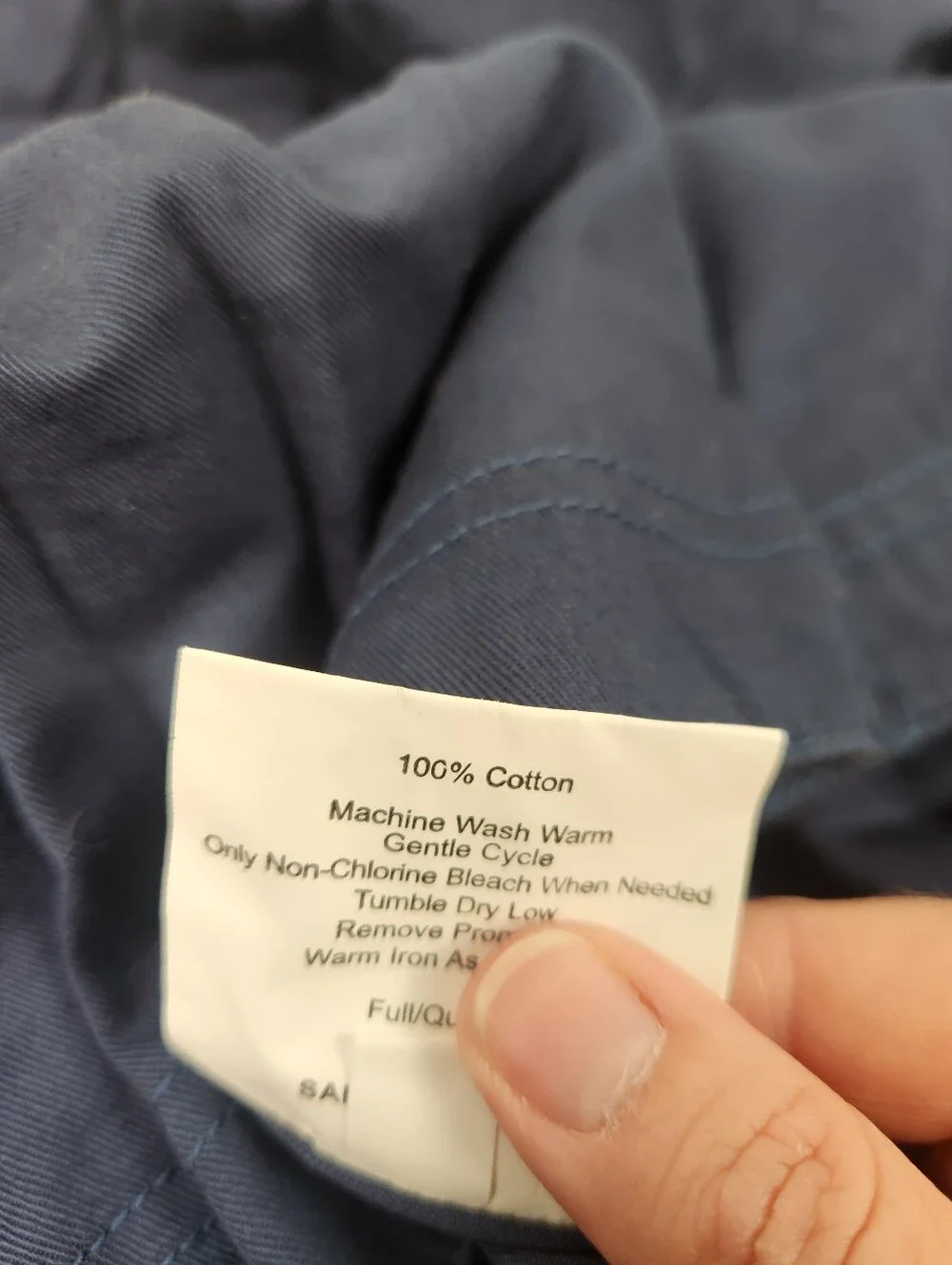 Pottery Barn Teen Cargo Pocket Duvet Cover Sz F/Q Baseball Braves Navy NOS